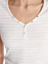 LC Waikiki V-Neck Striped Short Sleeve Women's Crop